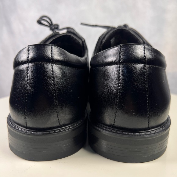 APT9 Denver Comfort Ortholite Eco Black Faux Leather Dress Shoes Men's Size 10W - Picture 3 of 6